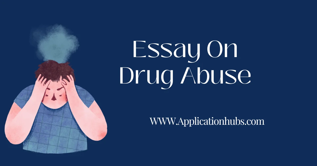 "Cover of 500+ Words of an Essay On Drug Abuse In English, providing comprehensive insights into the topic."